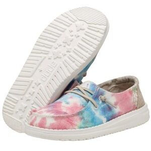 Hey Dude Kids Shoes Wendy Youth Tie Dye Shoes SZ K12 Pastel Casual NWT
